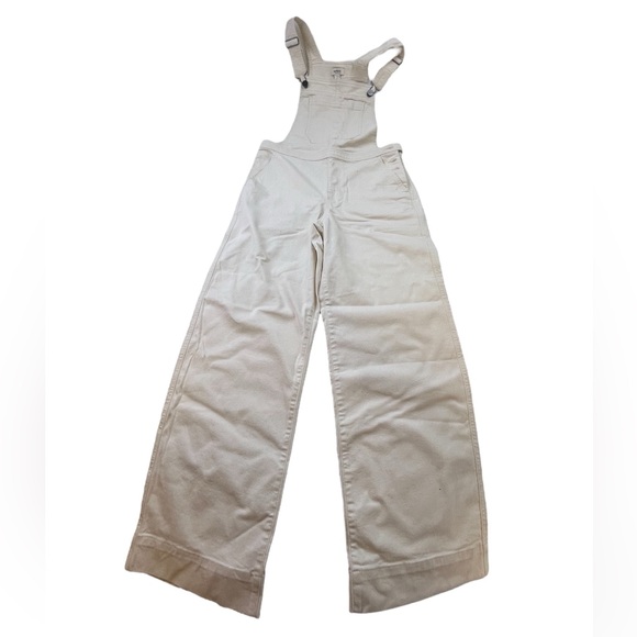 UpWest Cream Denim Overalls N235 - Picture 2 of 10